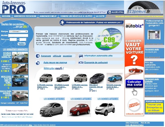 Auto annonces pro neuve et occasion 